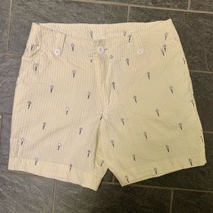 Kate Lord Embroidered Golf Shorts Sz 2